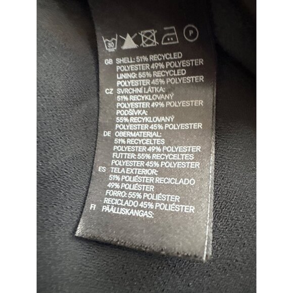 H&M Conscious Collection Floral Dress satin Pockets & Tie Belt Black Size 12 - Picture 4 of 5